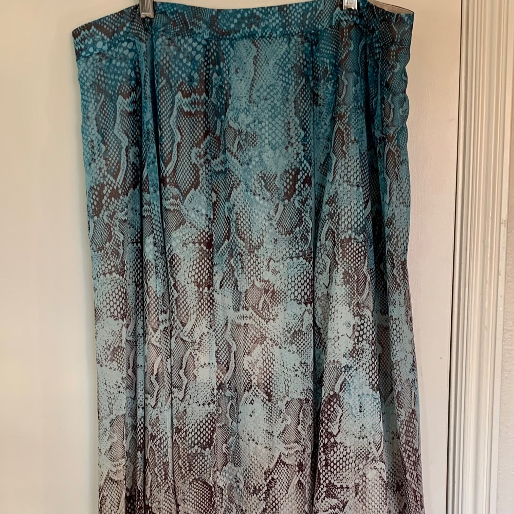 White House Black Market Ombre Maxi Skirt